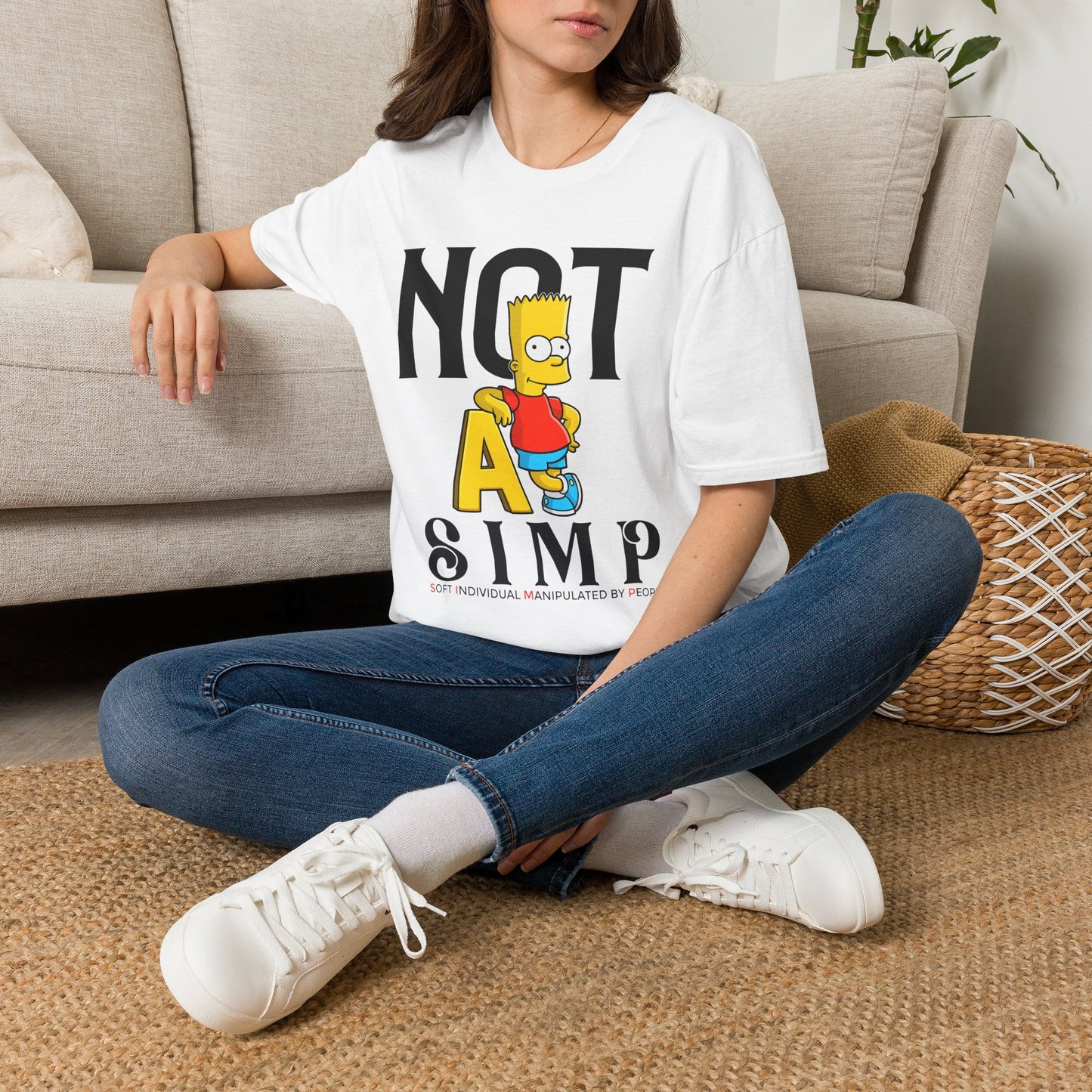 Not A S.I.M.P. T-Shirt — Funny Bart Simpson Graphic Tee