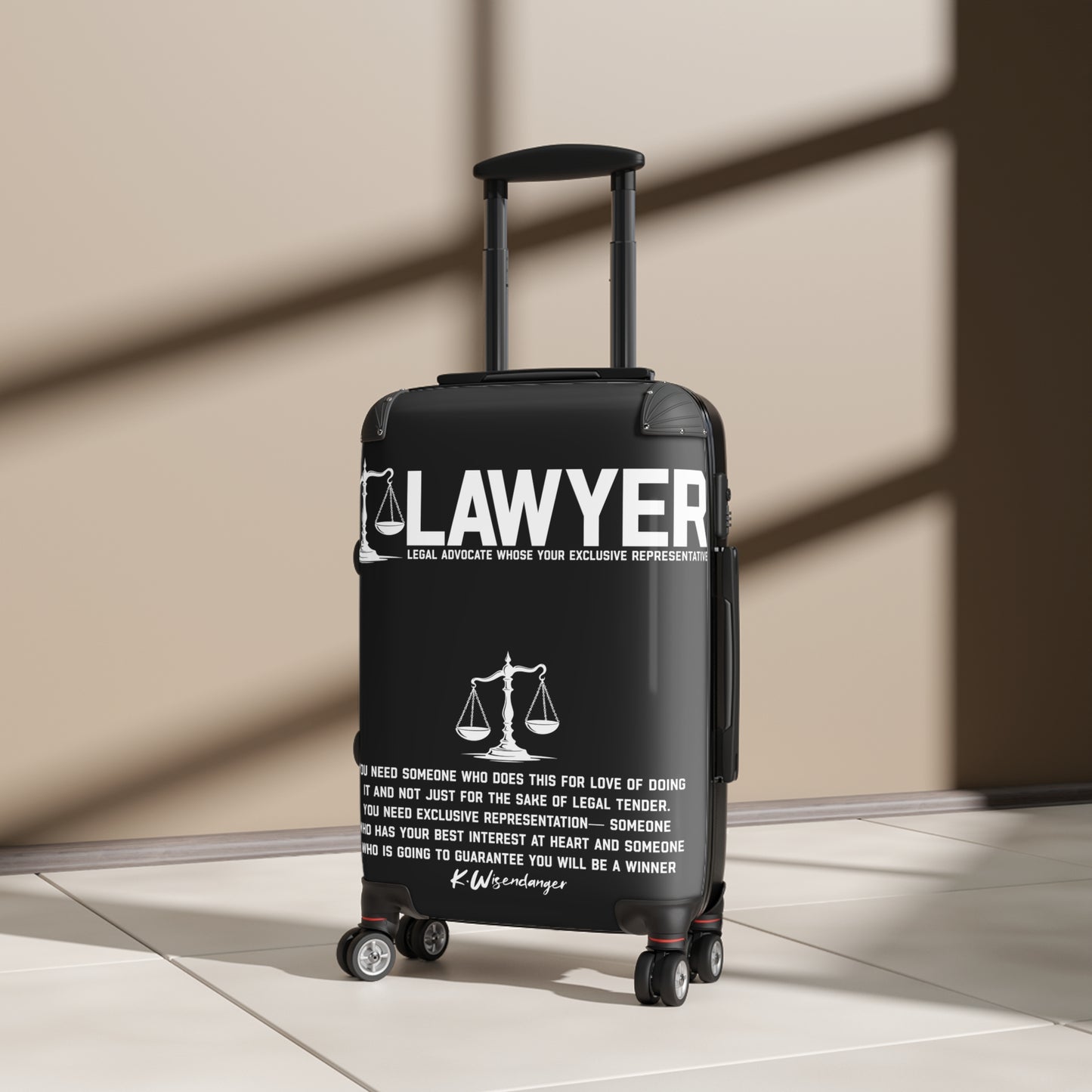 Lawyer Suitcase - Legal Advocate Luggage, Gift for Lawyers, Travel Bag, Professional Attire, Law School Essentials