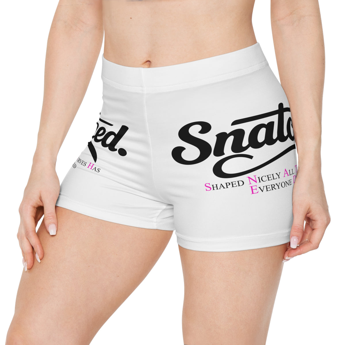 Snatched Women's Shorts - Funny Slogan AOP Fitness & Lounge Bottoms