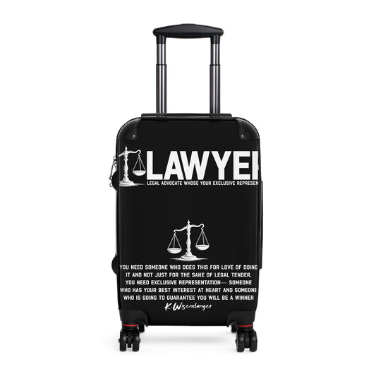 Lawyer Suitcase - Legal Advocate Luggage, Gift for Lawyers, Travel Bag, Professional Attire, Law School Essentials