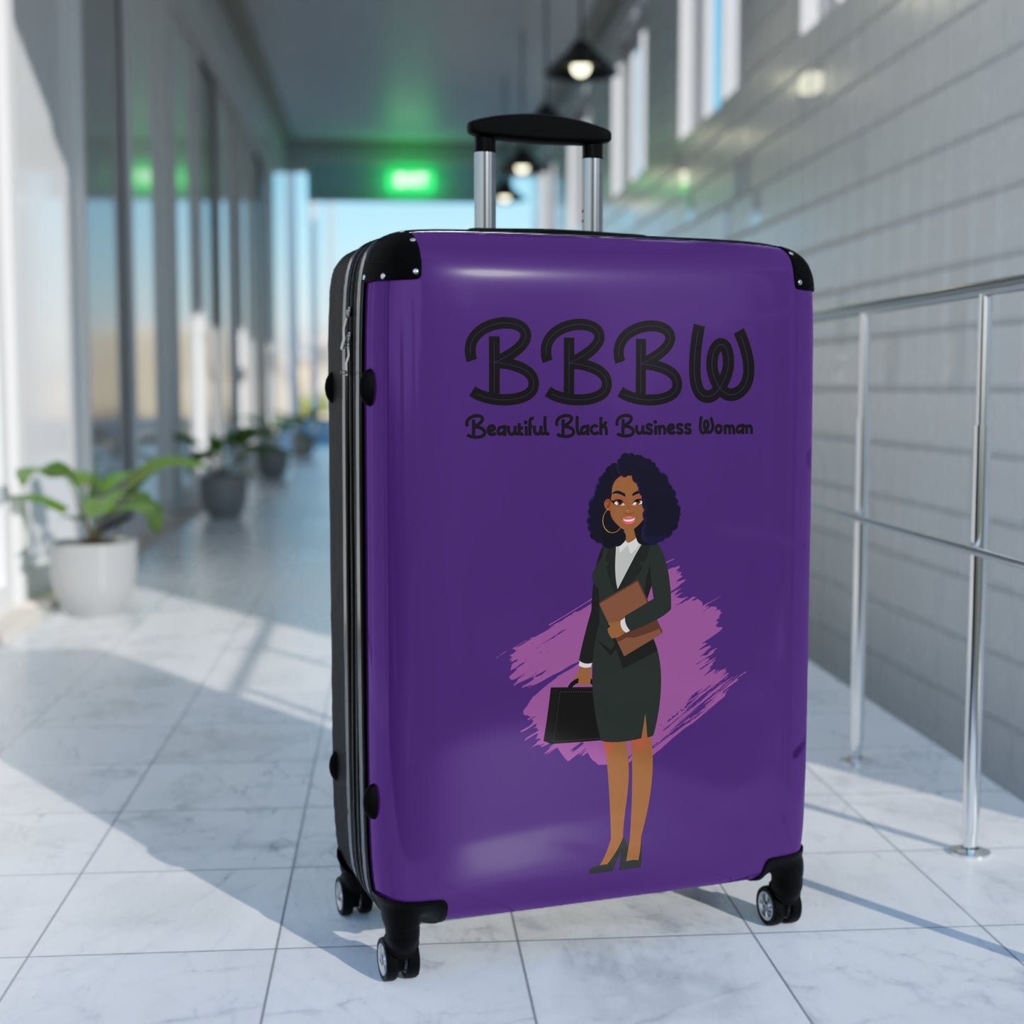 B.B.B.W. Stylish Carry-On Suitcase for Confident Travelers, Business Trips, Travel Accessories, Perfect for Women