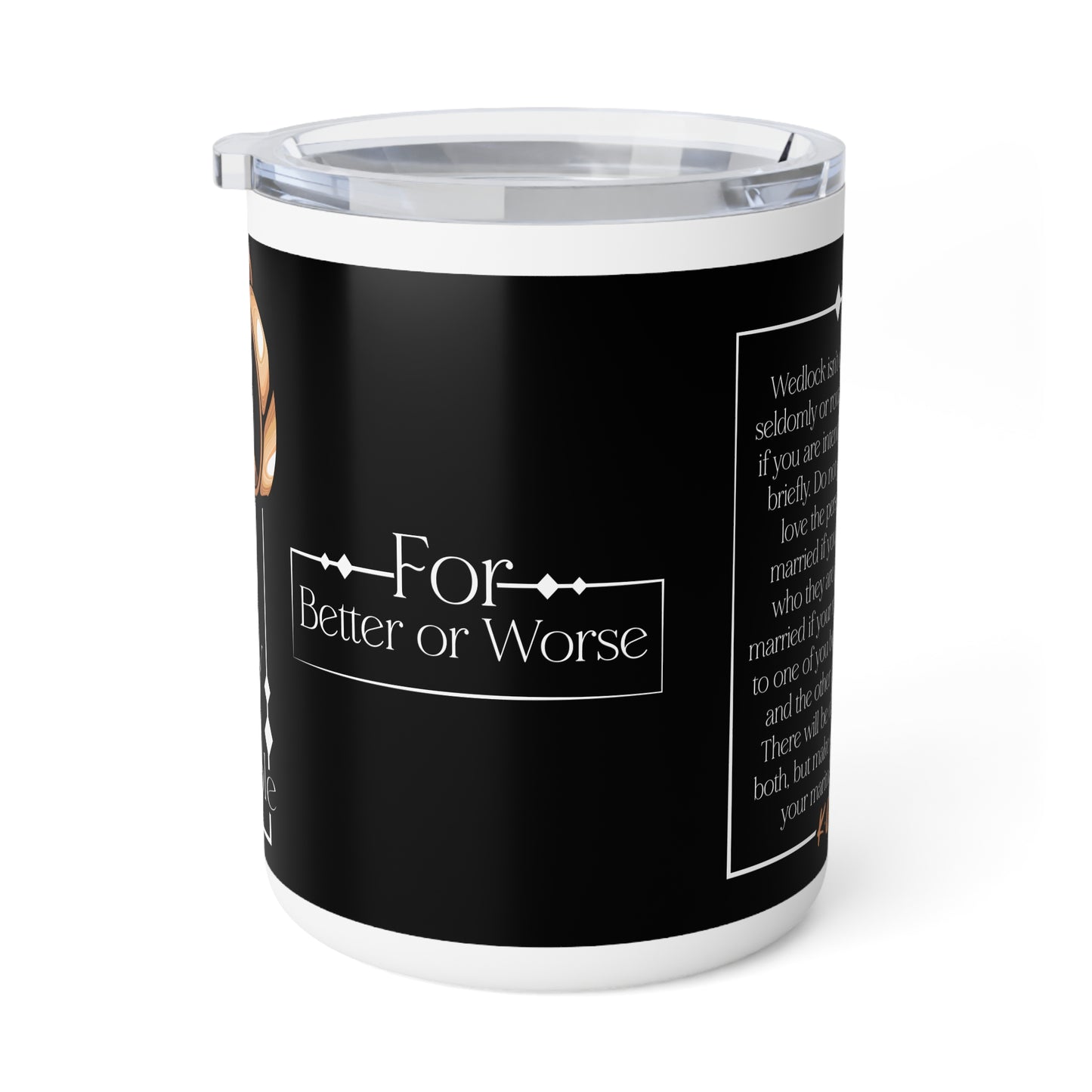 H.U.S.B.A.N.D. (His Union Should Be Absolutely Non Destructible) Insulated Coffee Mug - 'For Better or Worse' Wedding Gift, Funny Housewarming Present, Perfect for Newlyweds, Unique Gift for Him, [...]