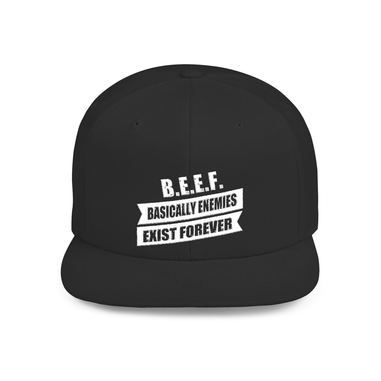 B.E.E.F. Flat Bill Snapback Hat, Casual Cap for Trendsetters, Adjustable Snapback, Perfect Gift for Birthdays, Streetwear Style, [...]