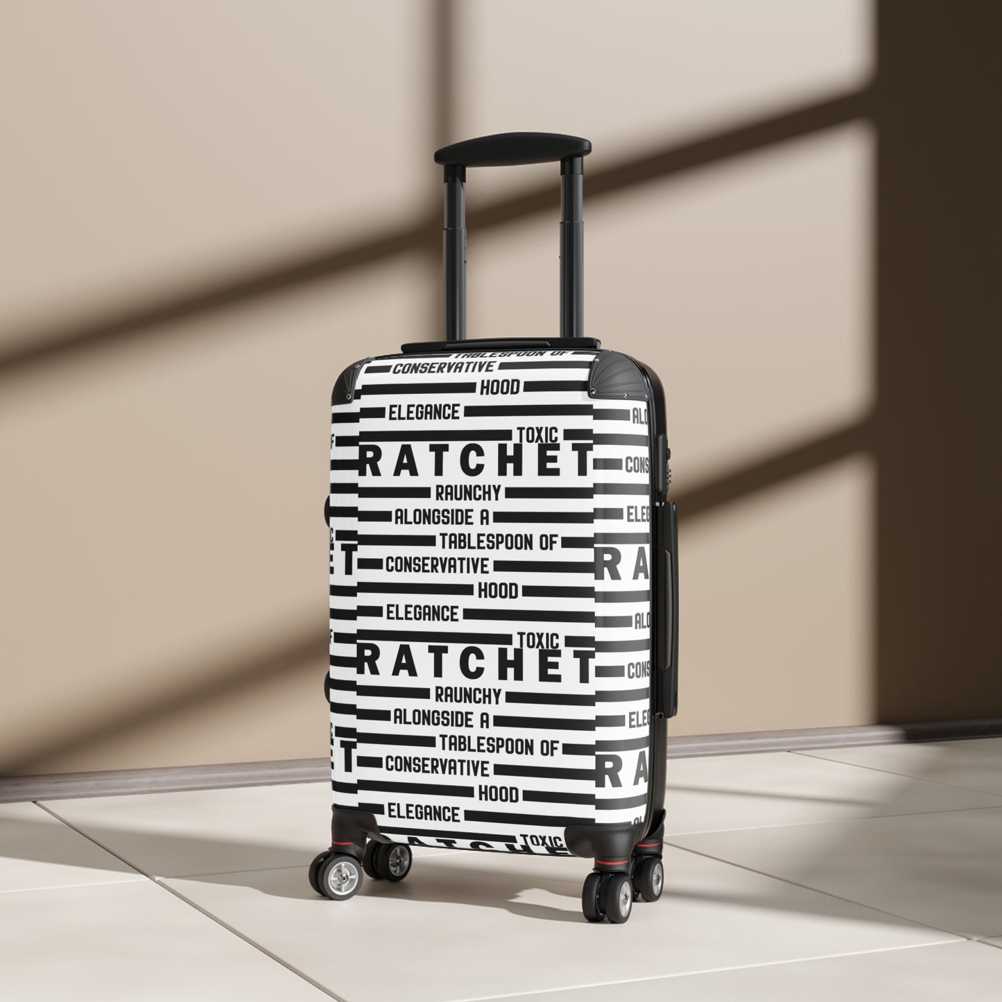 RATCHET Stylish Suitcase for Travel, Luggage for Adventures, Unique Travel Gear,