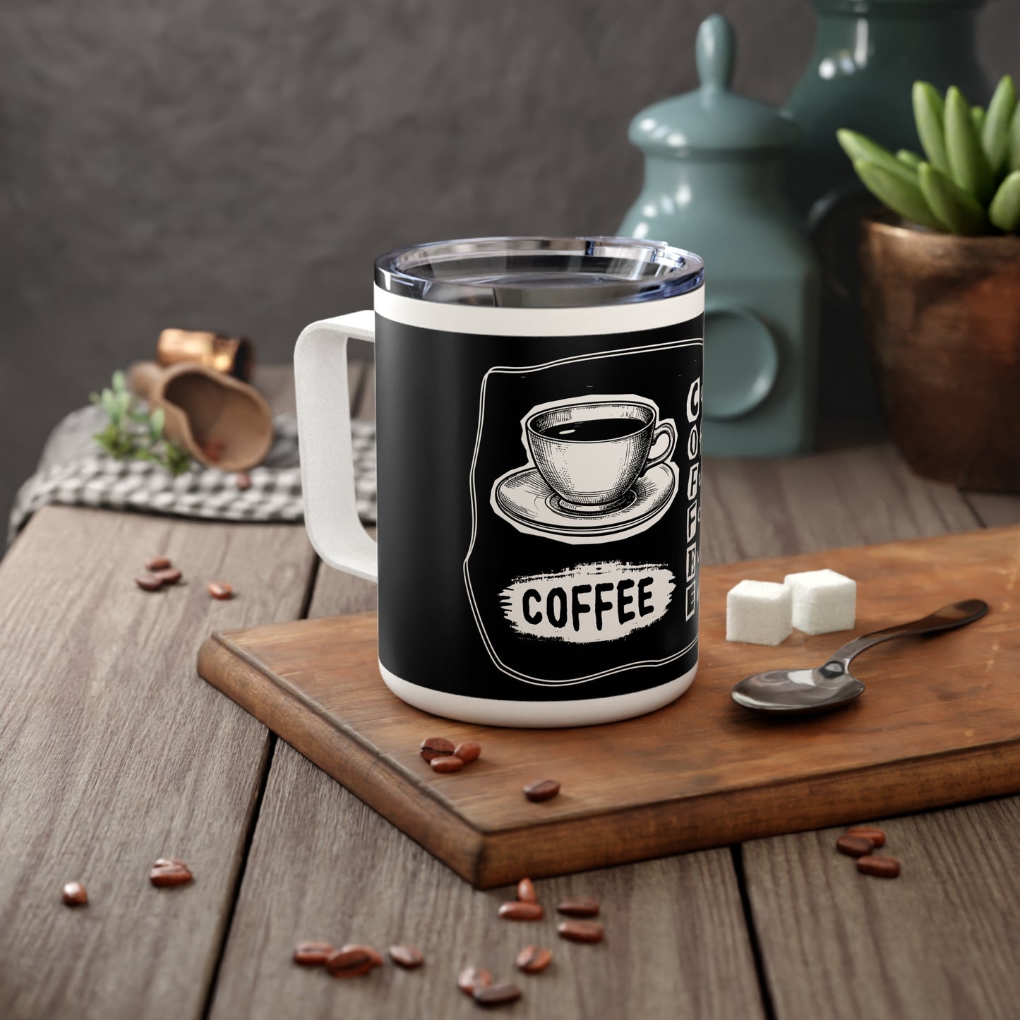 C.O.F.F.E.E. (Caffeine Offers Fuel For Everyday Energy) Insulated Coffee Mug, 10oz - Perfect Gift for Coffee Lovers