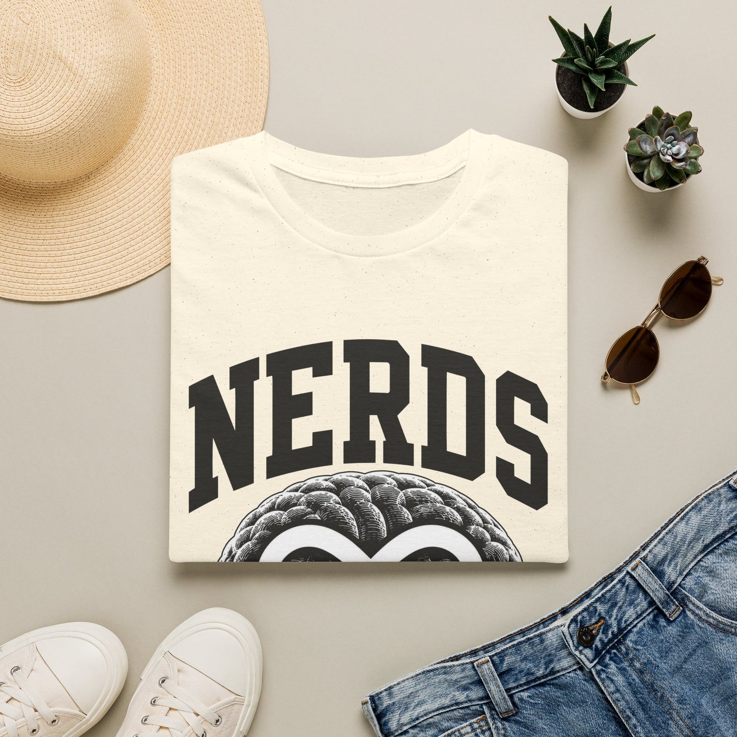 Nerds Brain Infinity Graphic T-Shirt — Funny Retro Smart Pride Tee