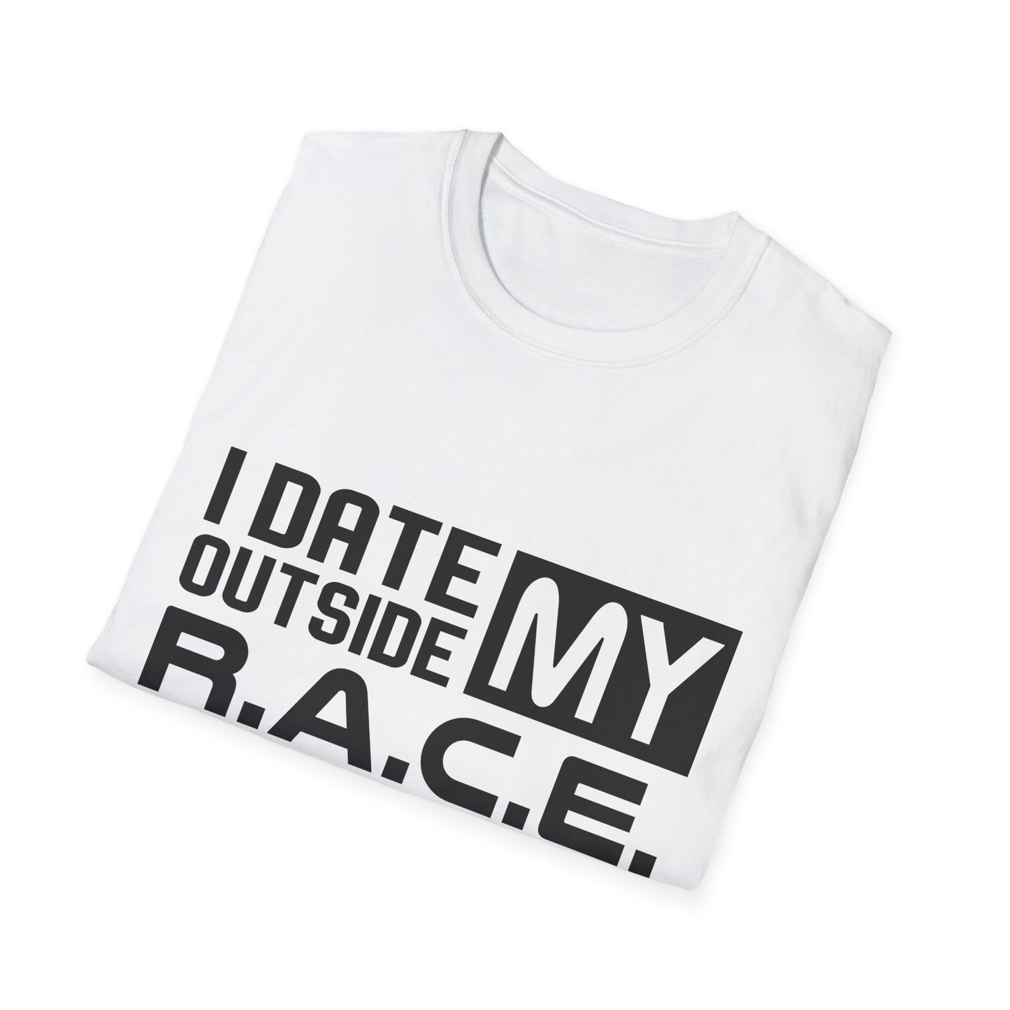 R.A.C.E. Unisex Softstyle T-Shirt Interracial For Couples
