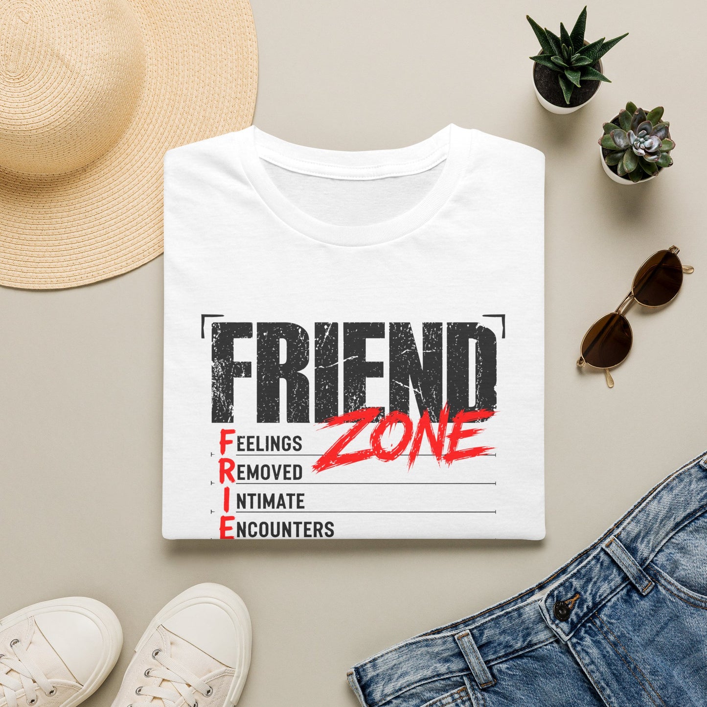Friend Zone T-Shirt — 'Feelings Removed' Humorous Relationship Graphic Tee