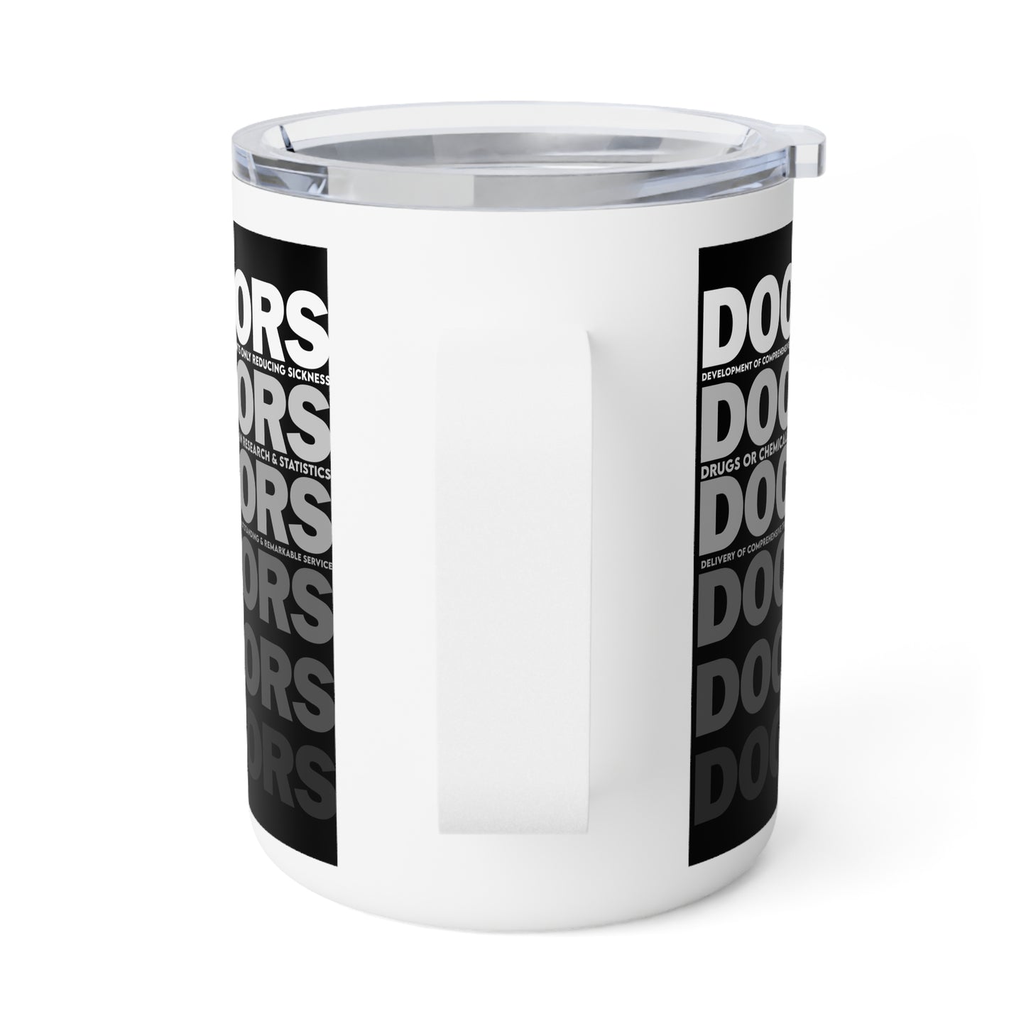 D.O.C.T.O.R.S. Stylish Insulated Coffee Mug | 10oz | Modern Minimalist Design, Perfect Gift for Doctors, Home Office, Travel