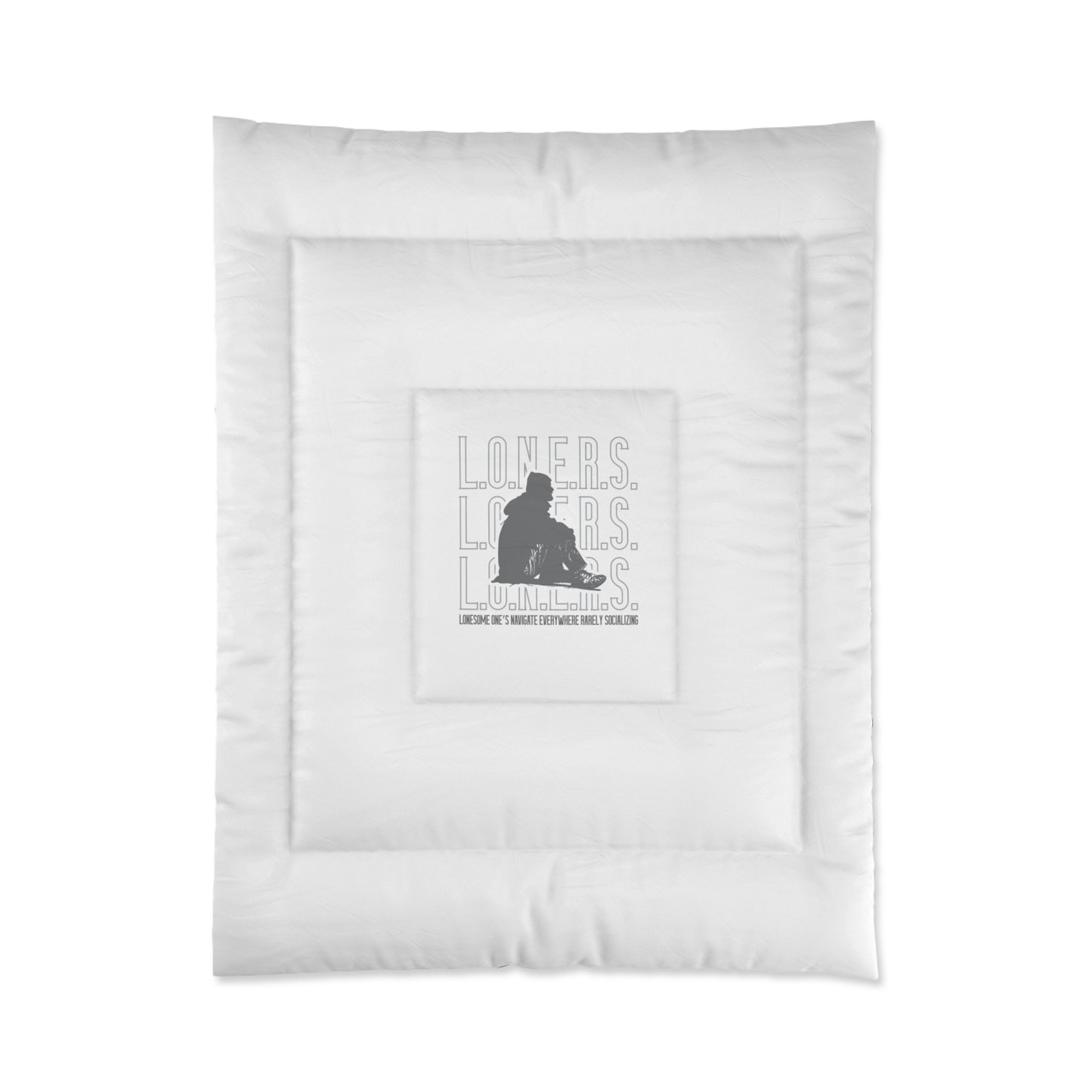 L.O.N.E.R.S. Comforter, Romantic Bedroom Decor, Gift for Couples, Soft Bedding, Bedroom Makeover, Valentine's Day Gift