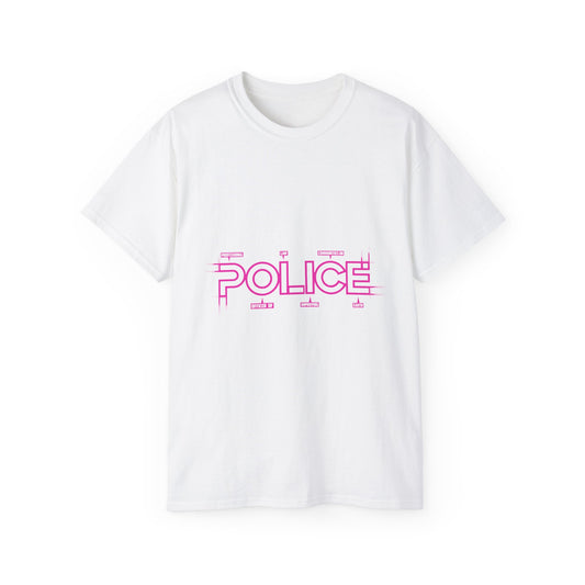 P.O.L.I.C.E. Professional Officer of Law Improving Communities on Earth Message Tee – Vibrant & Bold Statement Shirt for Law Enforcement Supporters & Officers