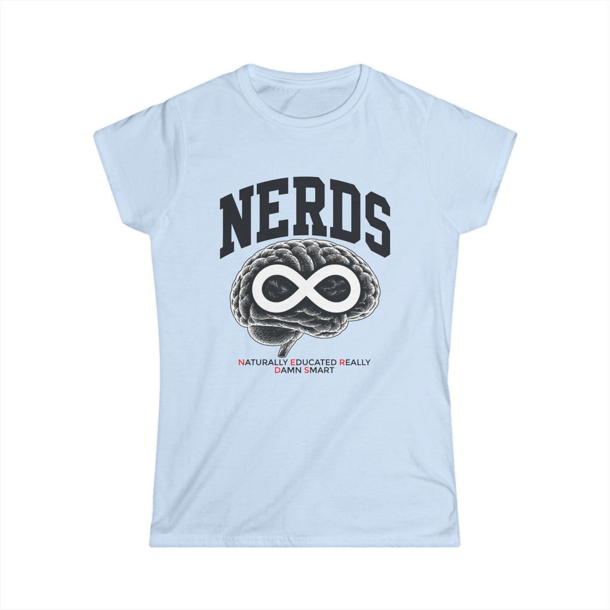 Nerds Brain Infinity Tee — Funny STEM Gift Shirt