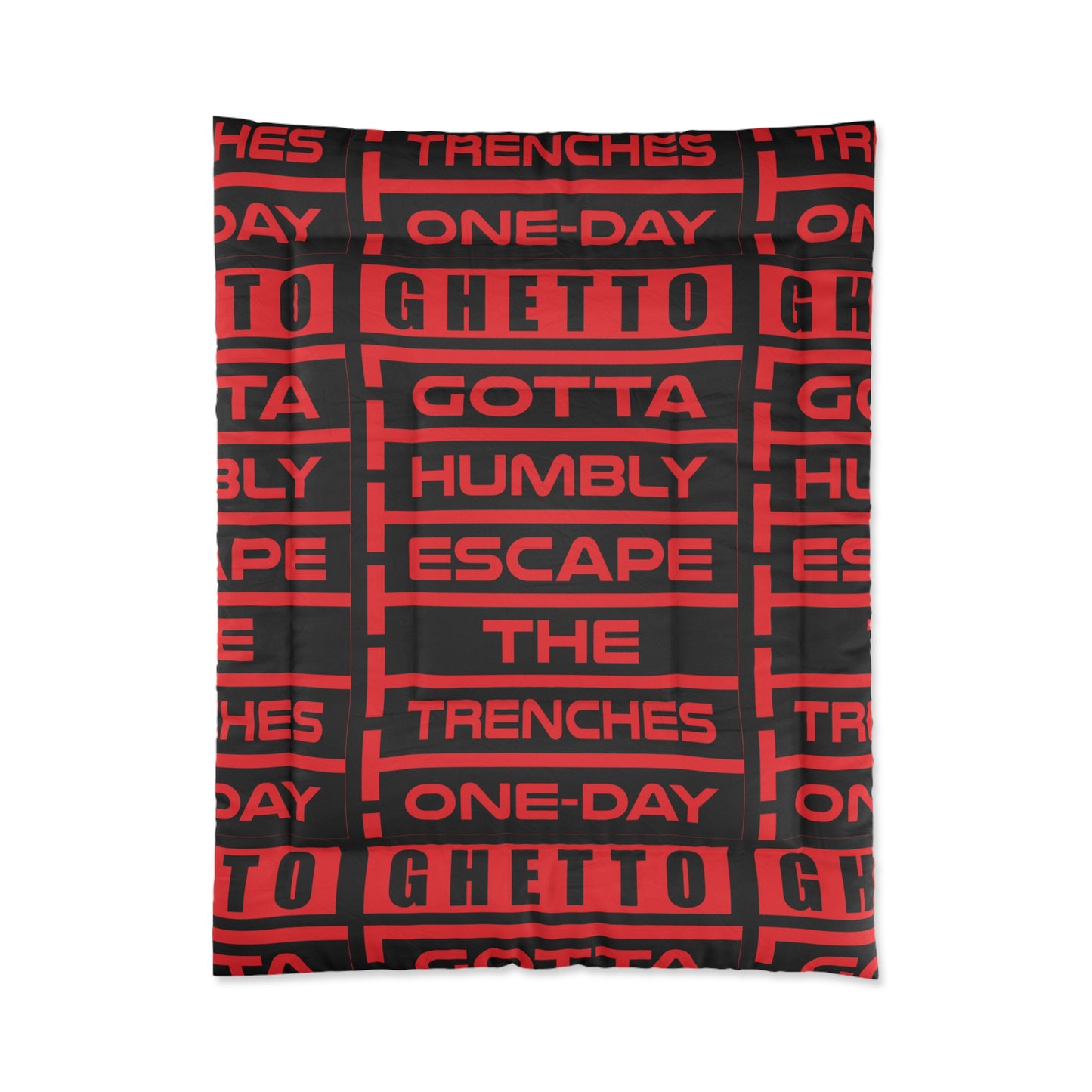 G.H.E.T.T.O. Urban Comforter - Ghetto Inspired Design for Cozy Vibes, Perfect for Home Decor, Gifts, and Streetwear Aesthetic