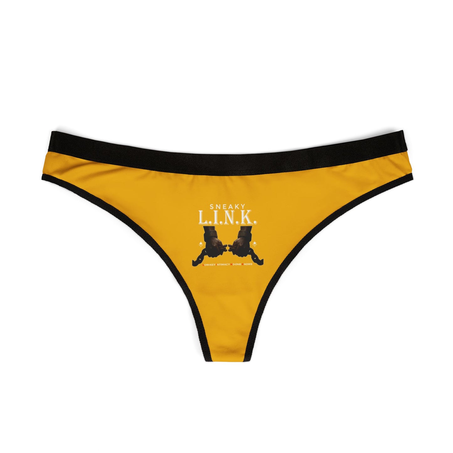 Sneaky L.I.N.K (Low-Key Intimacy No-one Knows) Stylish Women's Thongs - Fun and Flirty Underwear, Perfect for Everyday Wear, Lingerie Gift for Her, Comfortable