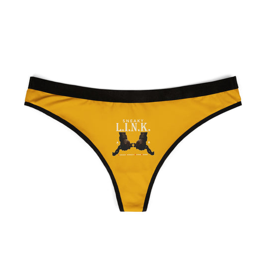 Sneaky L.I.N.K (Low-Key Intimacy No-one Knows) Stylish Women's Thongs - Fun and Flirty Underwear, Perfect for Everyday Wear, Lingerie Gift for Her, Comfortable