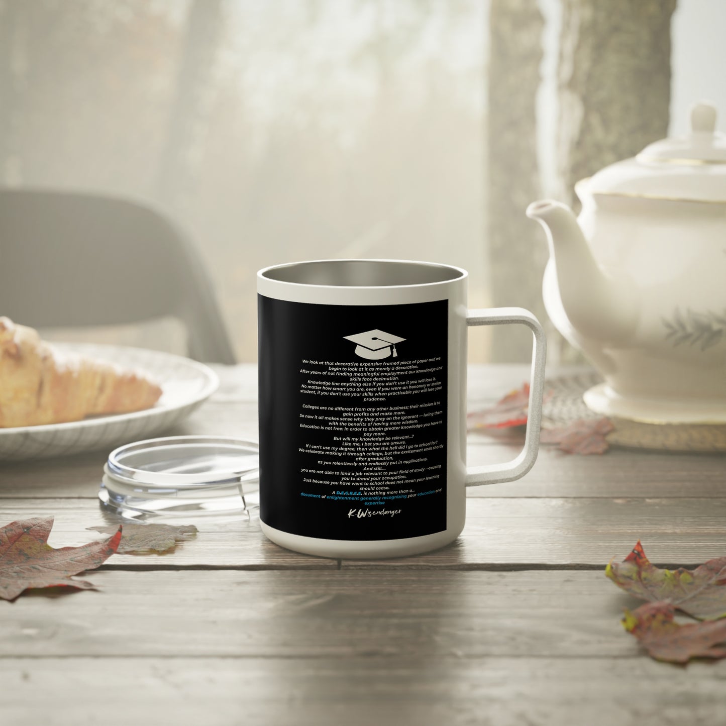 C.O.L.L.E.G.E. Graduation Insulated Coffee Mug, Personalized College Graduate Gift, 10oz Travel Tumbler for Students, Unique Graduation Party Favor, [...]