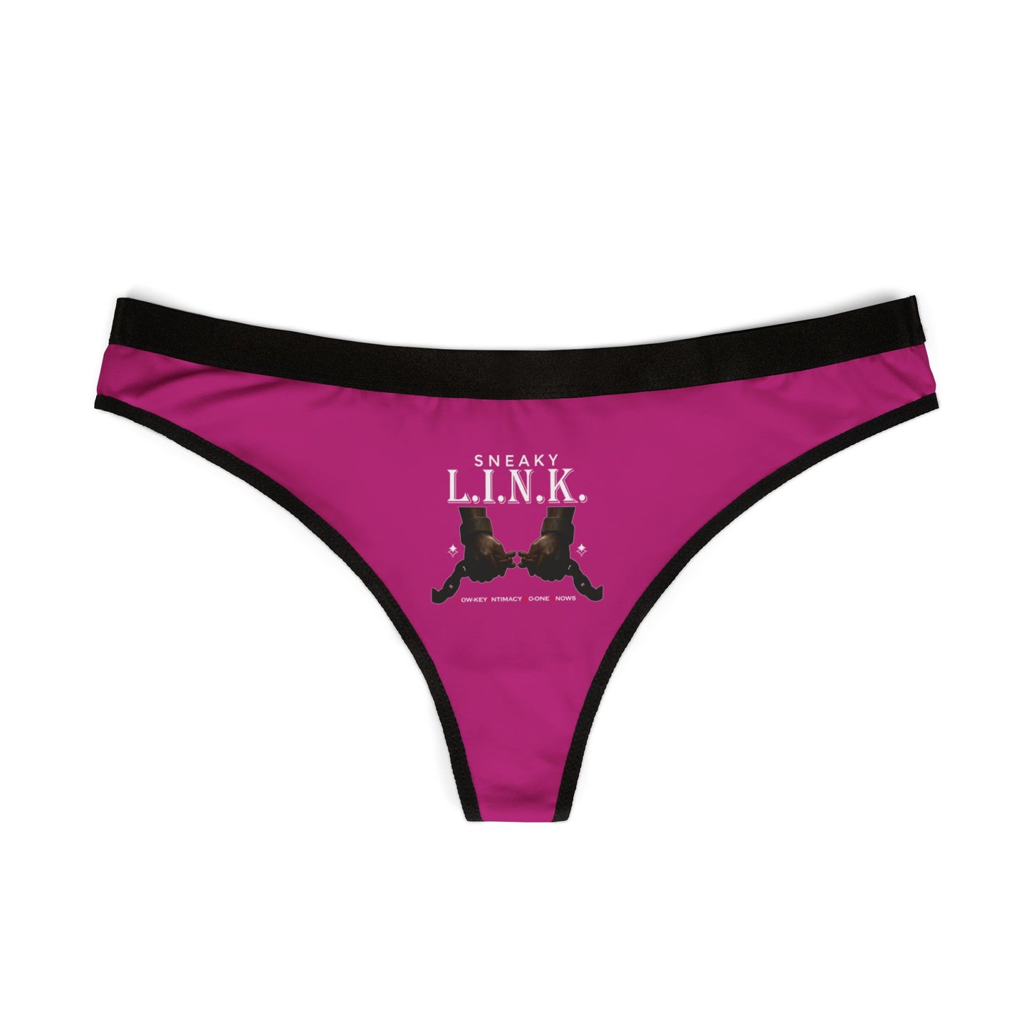 Sneaky L.I.N.K. (Low-Key Intimacy No-one Knows) Playful Women's Thongs, Cheeky Underwear for Everyday Comfort, Gift for Her, Fun Lingerie for Special Occasions