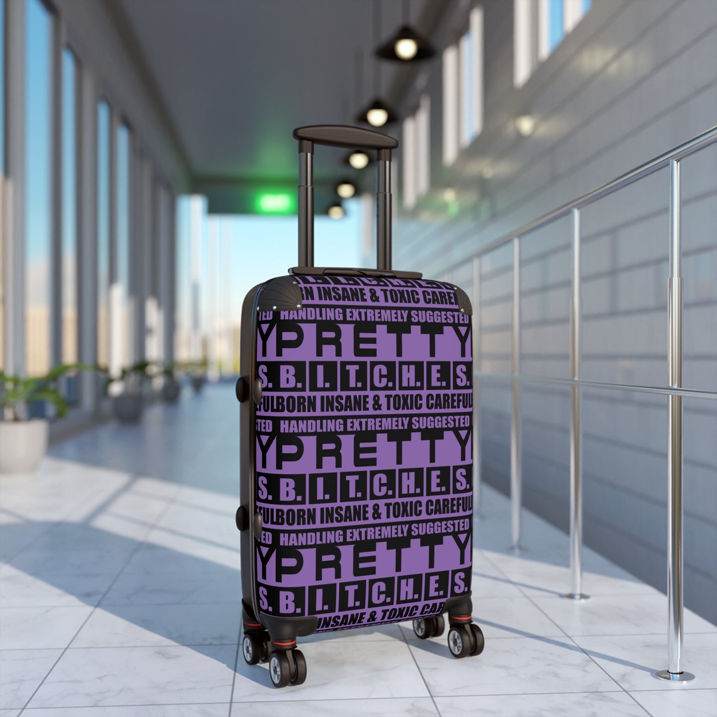Pretty BITCHES Trendy Travel Suitcase with Bold Design, Luggage for Stylish Travelers