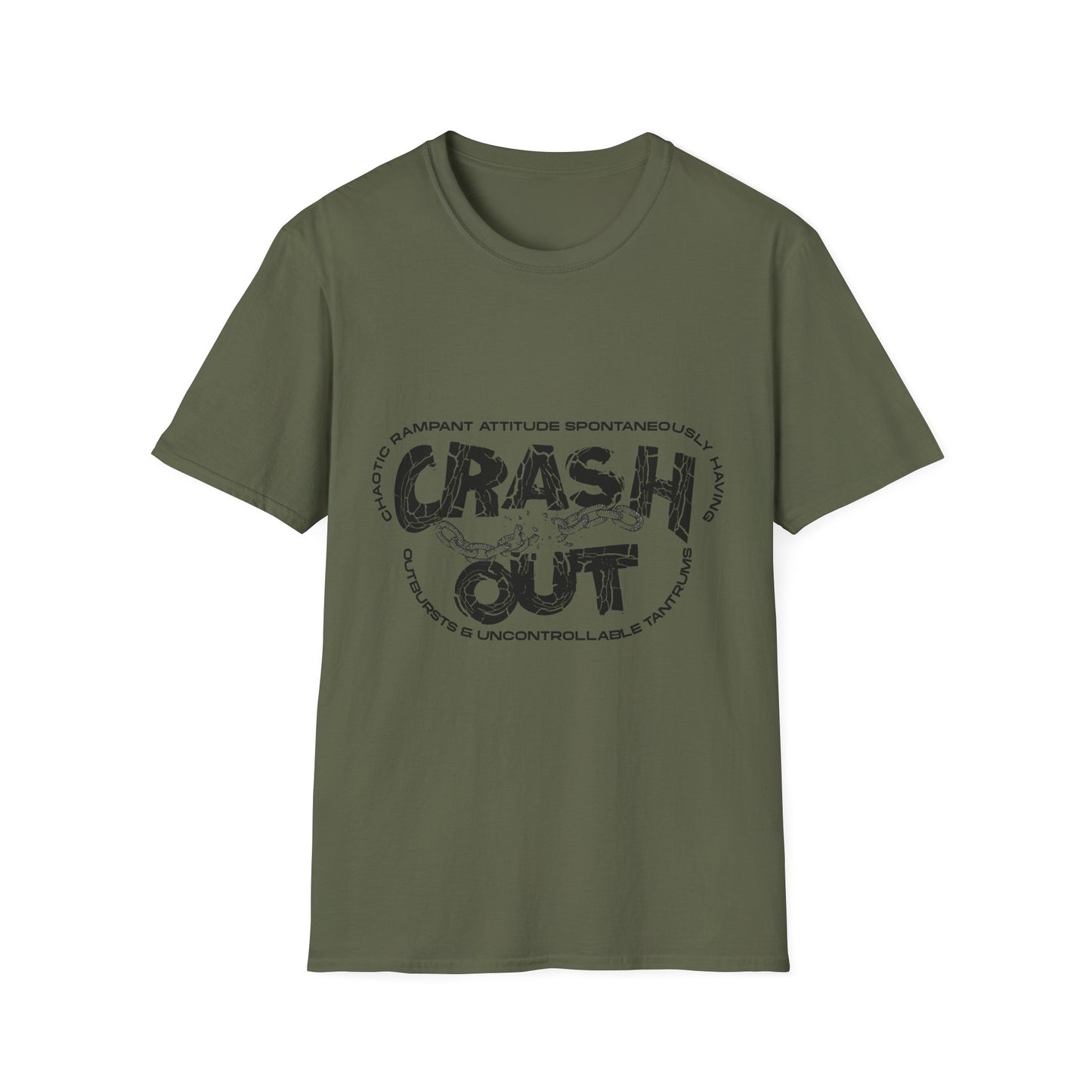 C.R.A.S.H. O.U.T. Unisex T-Shirt - Relaxed Style for Casual Days, Perfect for Everyday Wear, Gift Idea for Friends, Great for Lounging, Summer [...]