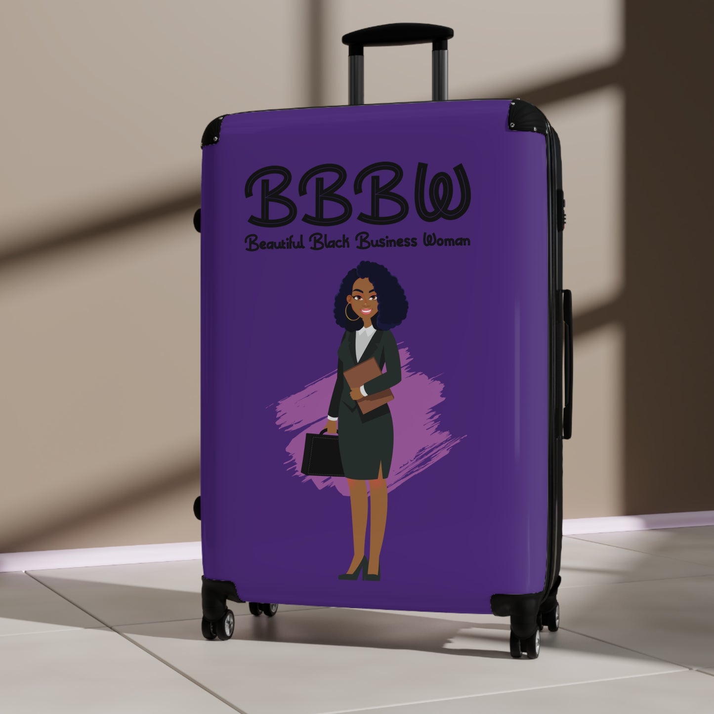 B.B.B.W. Stylish Carry-On Suitcase for Confident Travelers, Business Trips, Travel Accessories, Perfect for Women