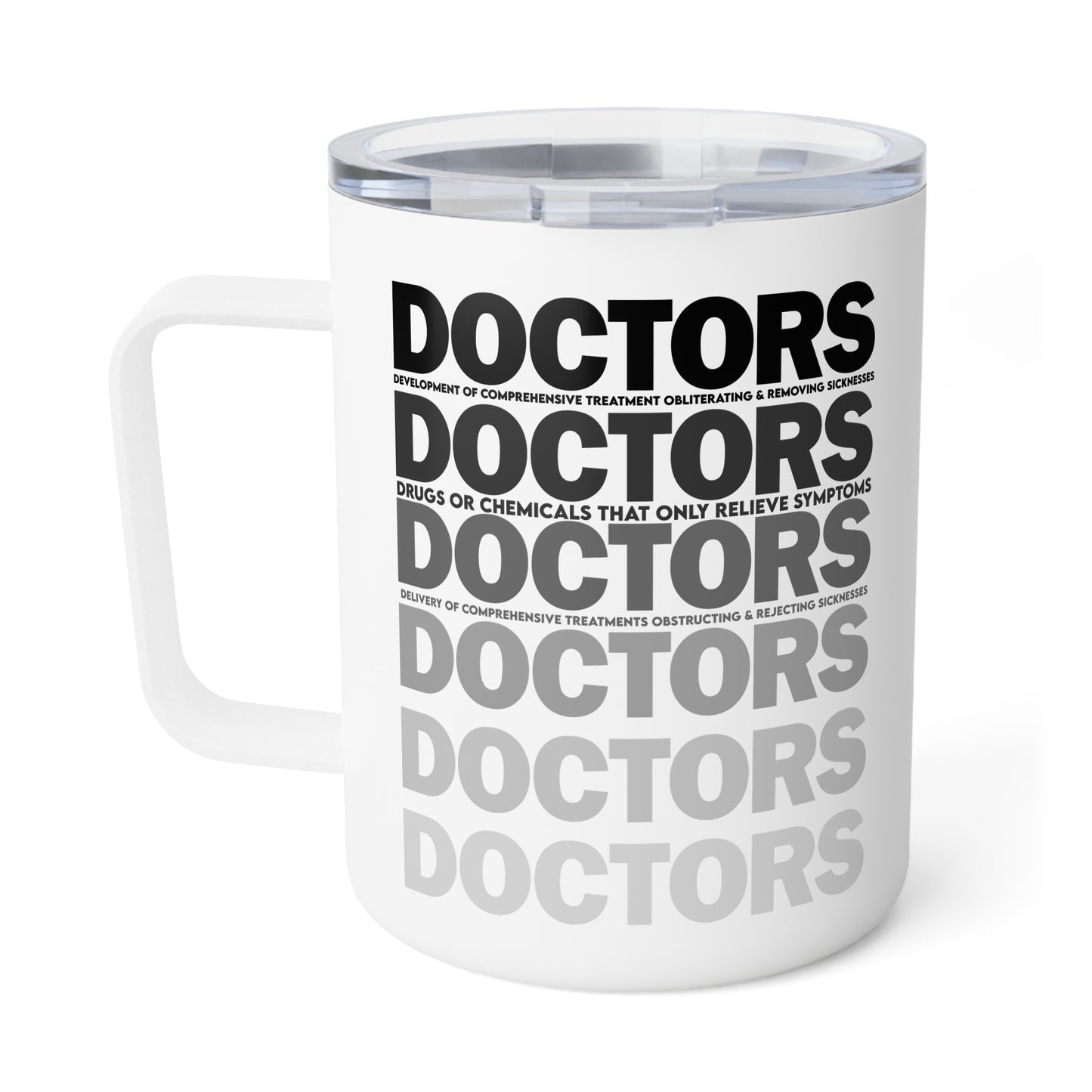 D.O.C.T.O.R.S. Sleek Insulated Coffee Mug | Modern Design for Doctors | Great for Gifts, Home, Office, Travel, and Holidays