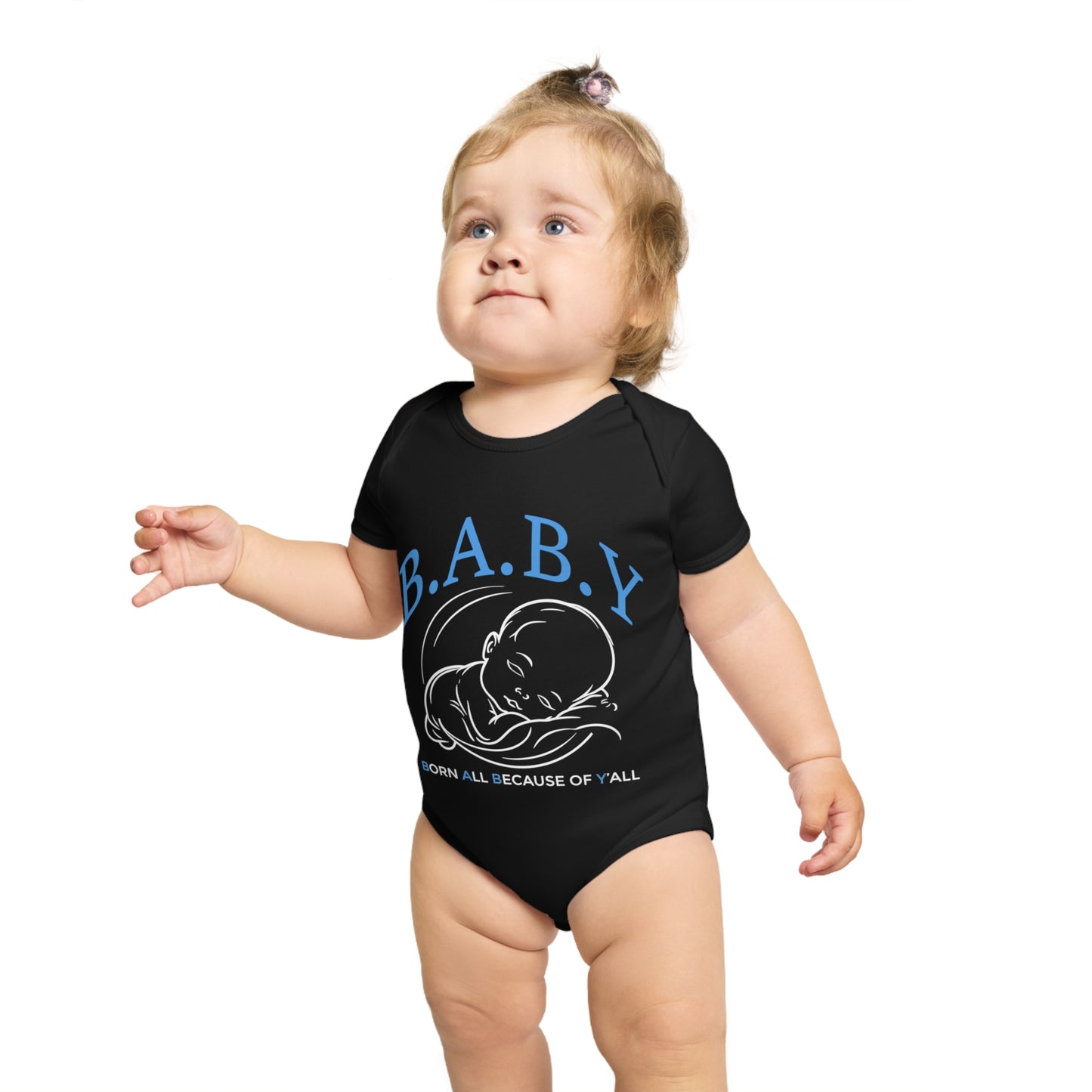 B.A.B.Y. Born All Because of Ya'll Gift for New Parents, Infant Outfit, Cute Baby Clothes, Baby Shower Gift, Newborn Apparel